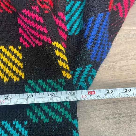 Colorful‎ Checkered Knit Sweater - Picture 4 of 6